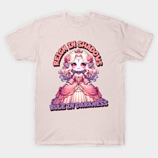 Reign in Shadows, Rule in Darkness Cute Rococo Vampire T-Shirt